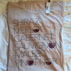 JCrew “Wine” tee **new with tags**